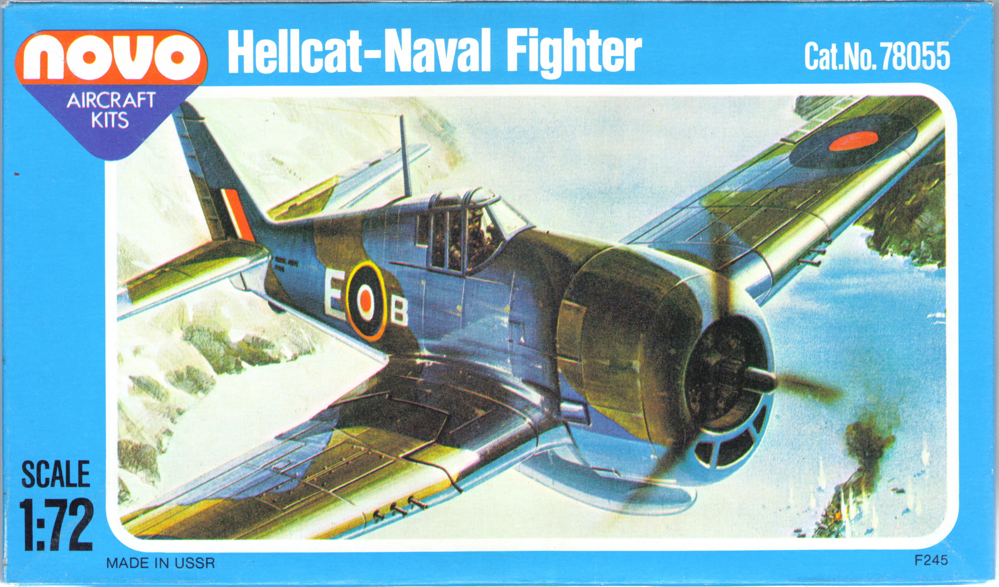 Верх коробки NOVO Toys Ltd F245 Hellcat F.M.1 (тестовый выпуск)
